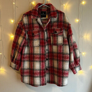 Bagatelle Collection Plaid Shirt Jacket​​​